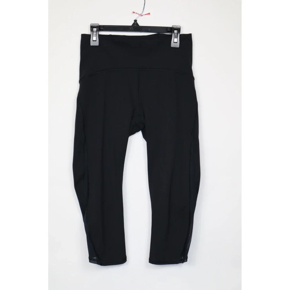 Lululemon Train Time Black Cropped‎ Leggings Size 6